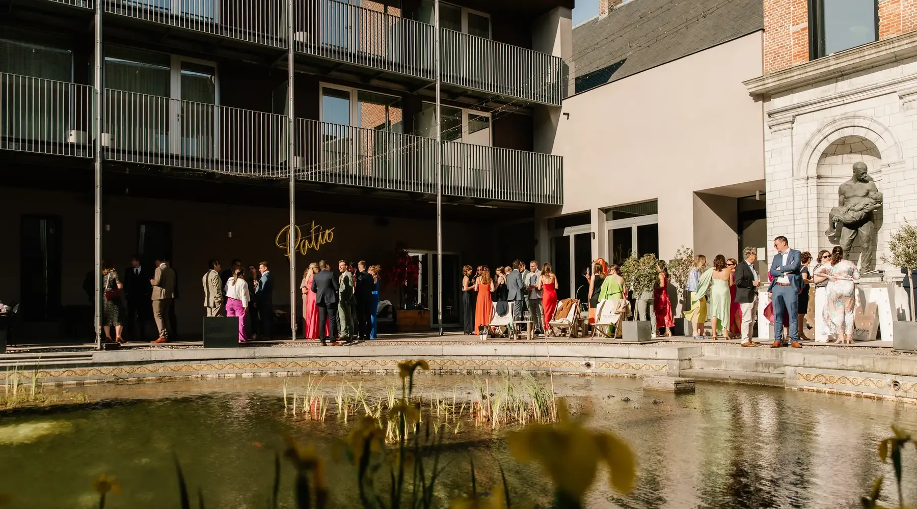 Receptie op de Patio
