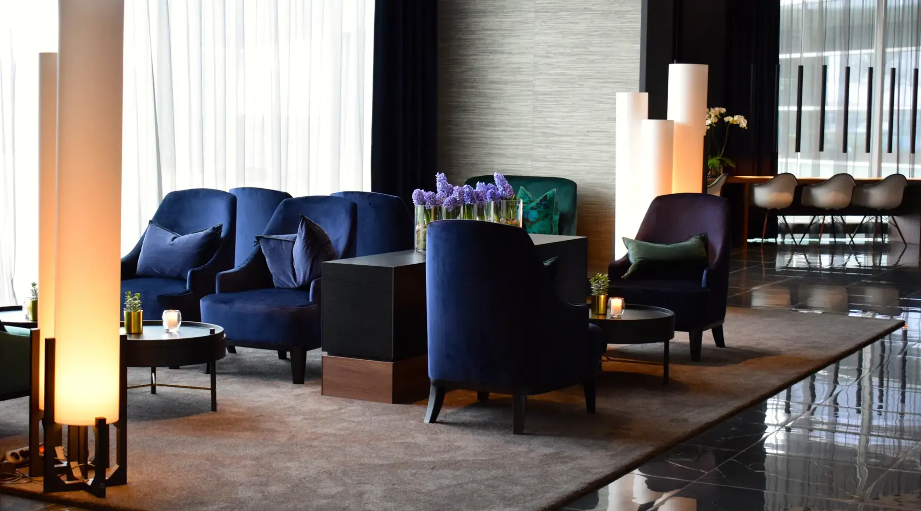 Receptie blauw deel 