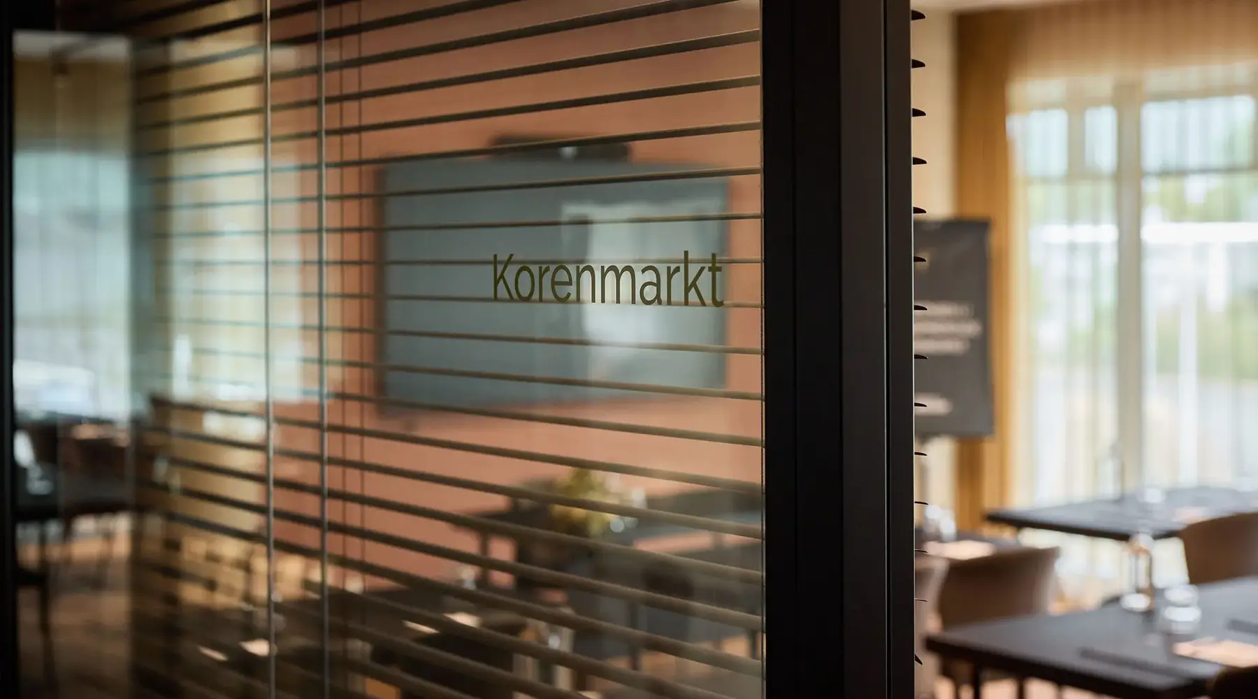 Korenmarkt: moderner Tagungsraum im Hotel Gent
