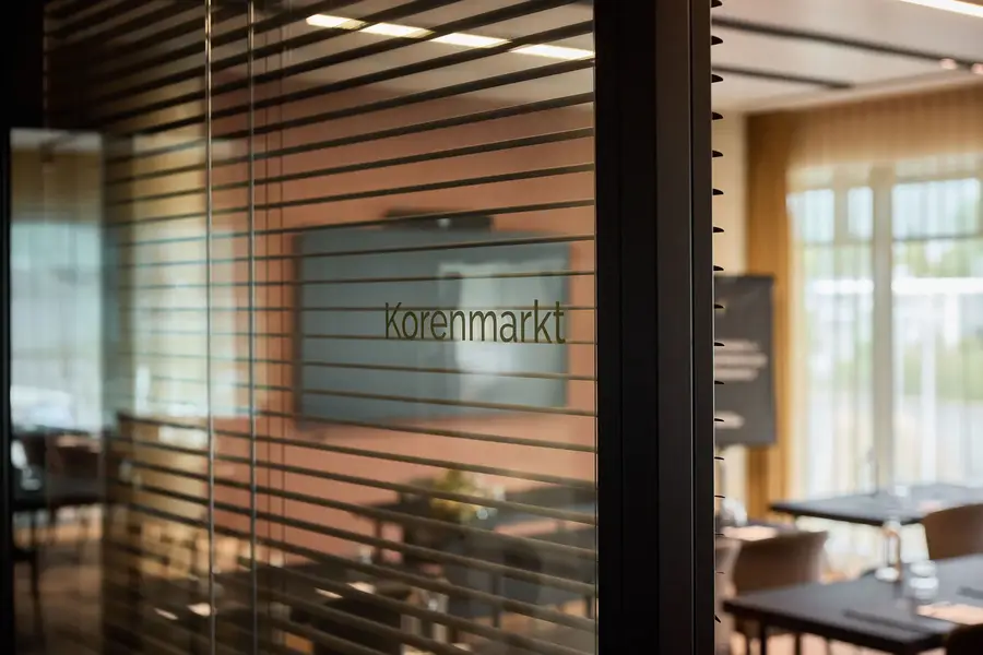 Korenmarkt: moderner Tagungsraum im Hotel Gent
