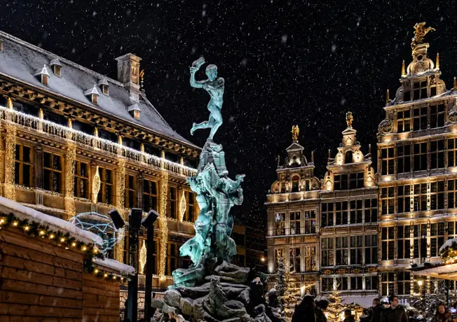Antwerpen in de winter