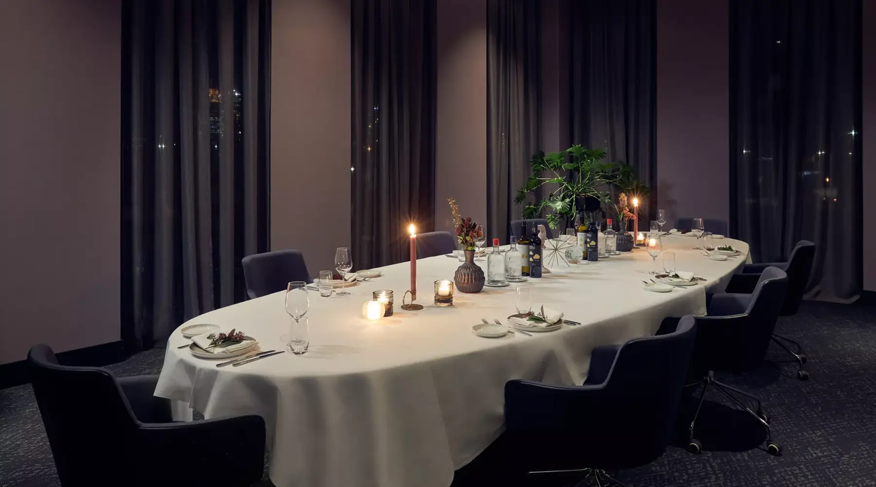 Dinner in room Amsterdam Amstel