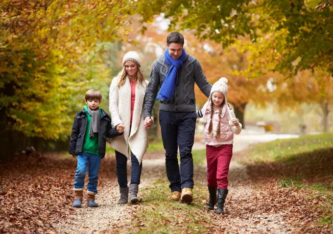Wandern im Herbst