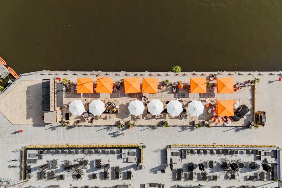 Zomerbar bovenaanzicht