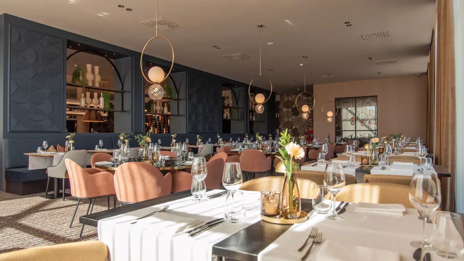 Inrichting van het restaurant