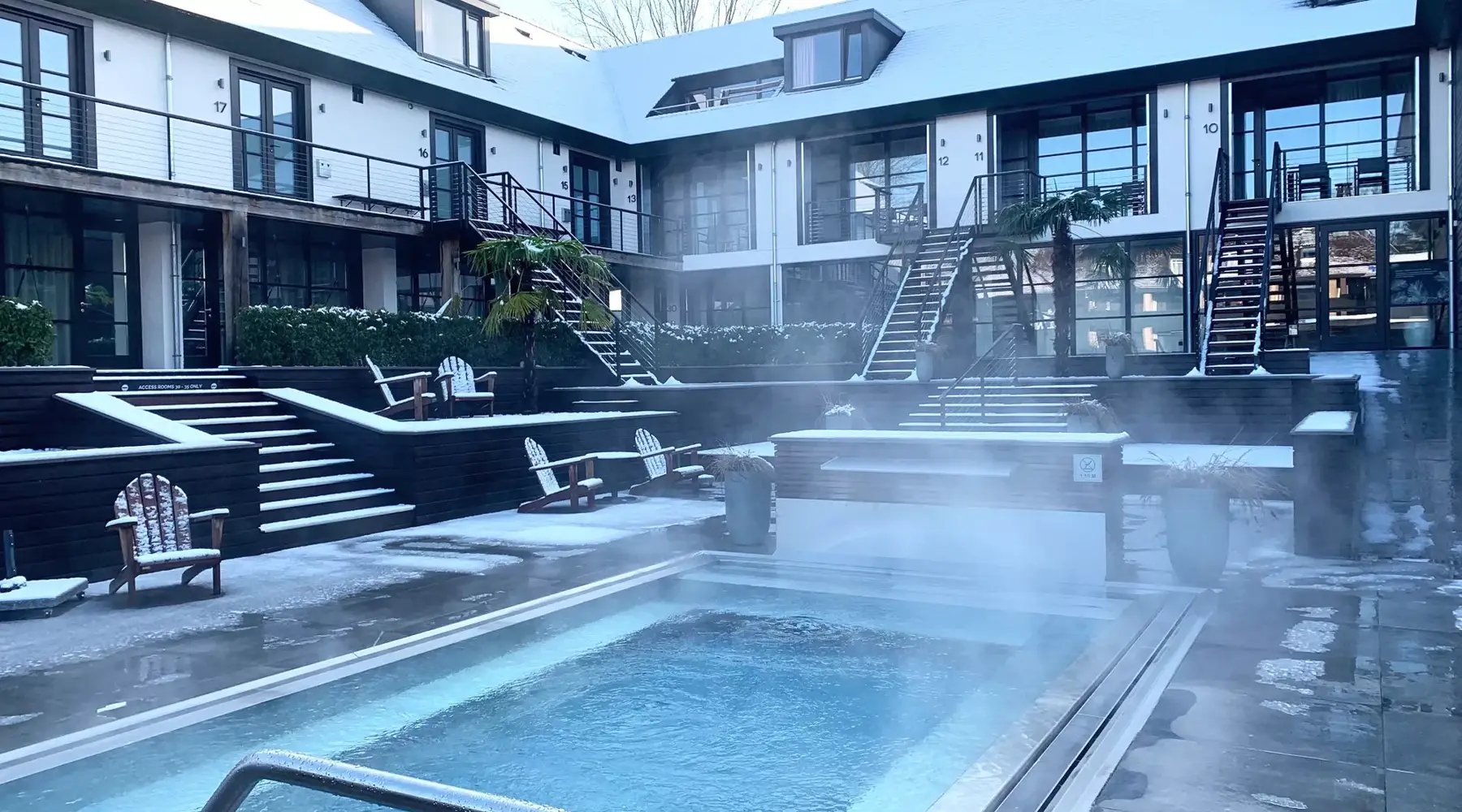 Wellness tuin winter