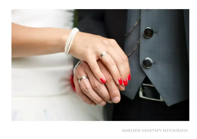 man and woman just married