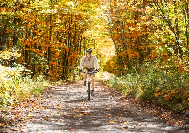Biking in autumn
