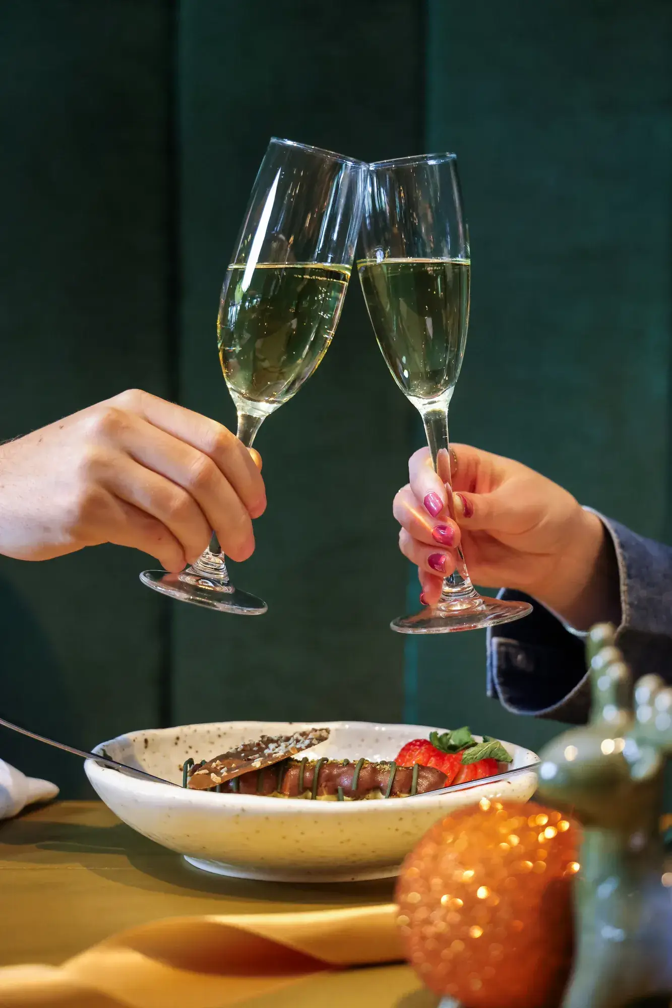 Gerecht met drankjes.
