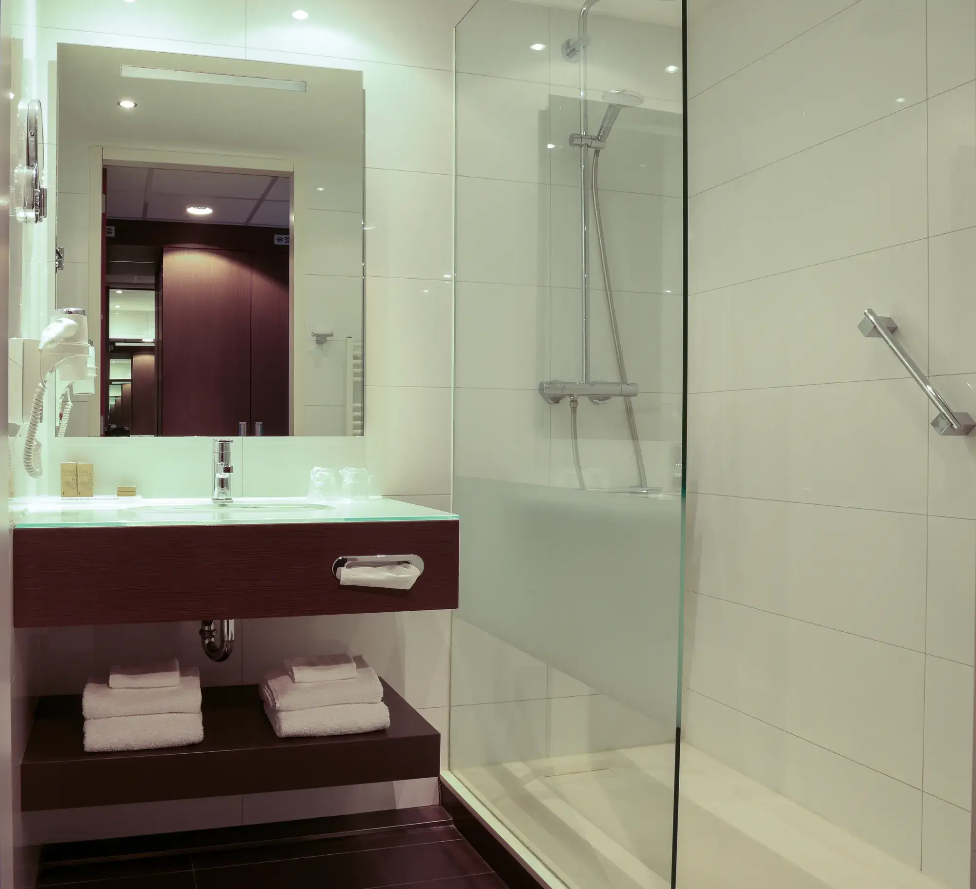 Bathroom with rain shower