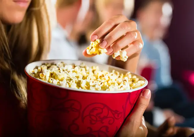 Popcorn in de bioscoop