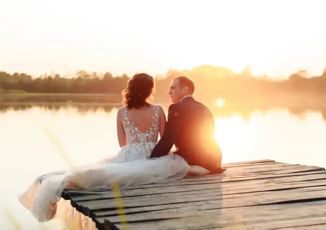 Trouwen aan het meer