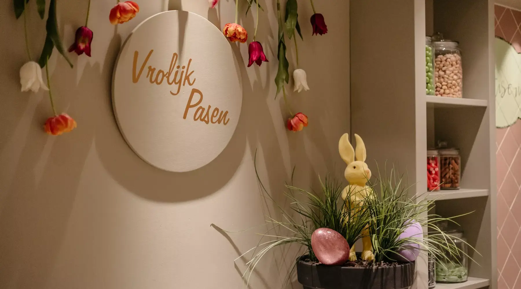 Vrolijk pasen buffet