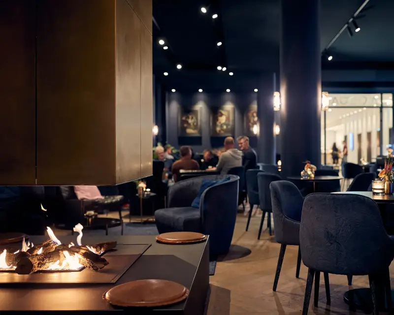 Cheminée de l'hôtel Van der Valk Amsterdam - Amstel