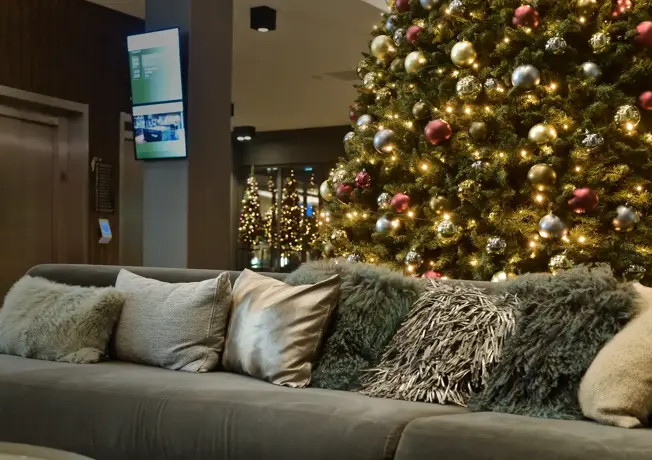 Kerst in de lobby