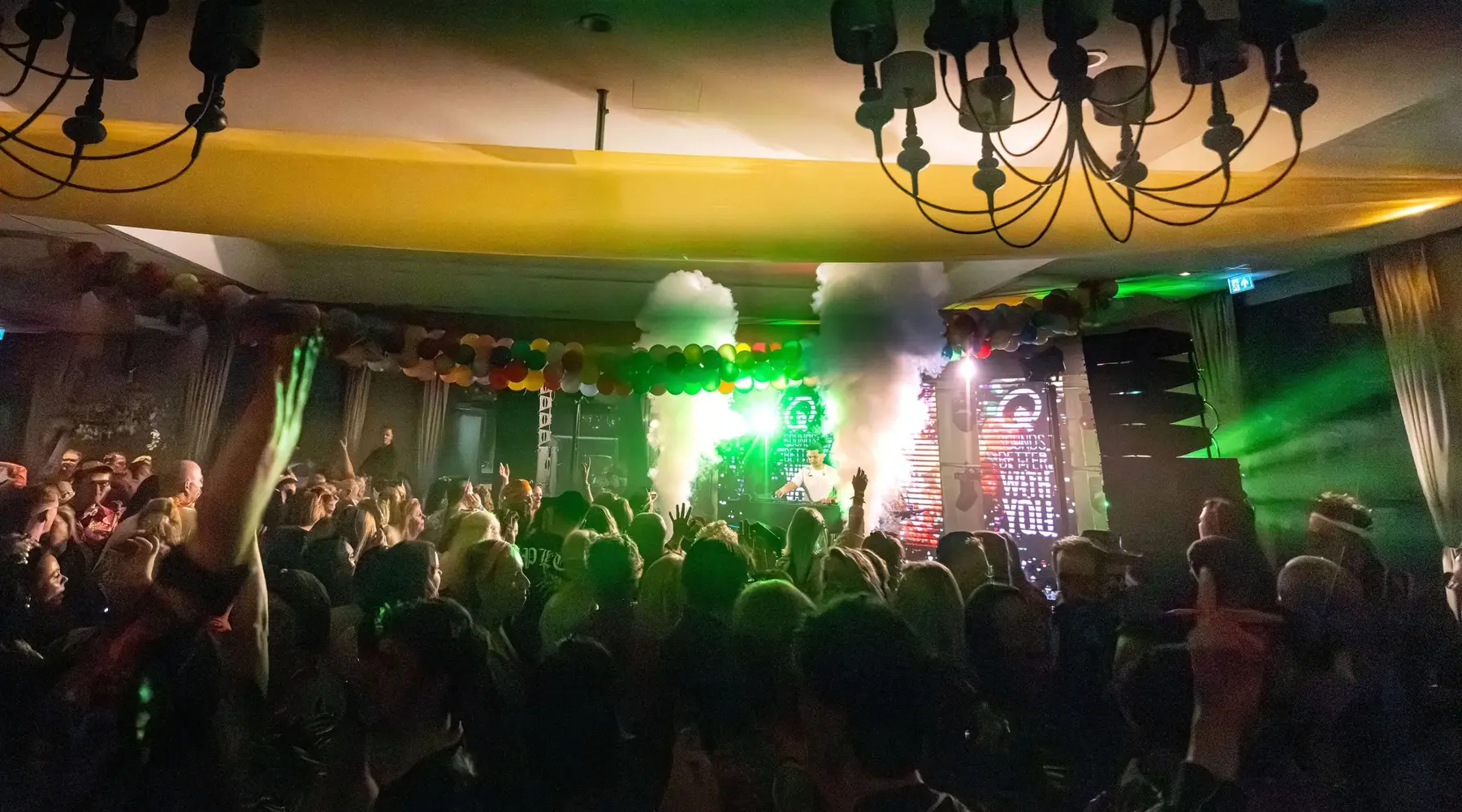 Q music party in Tiel