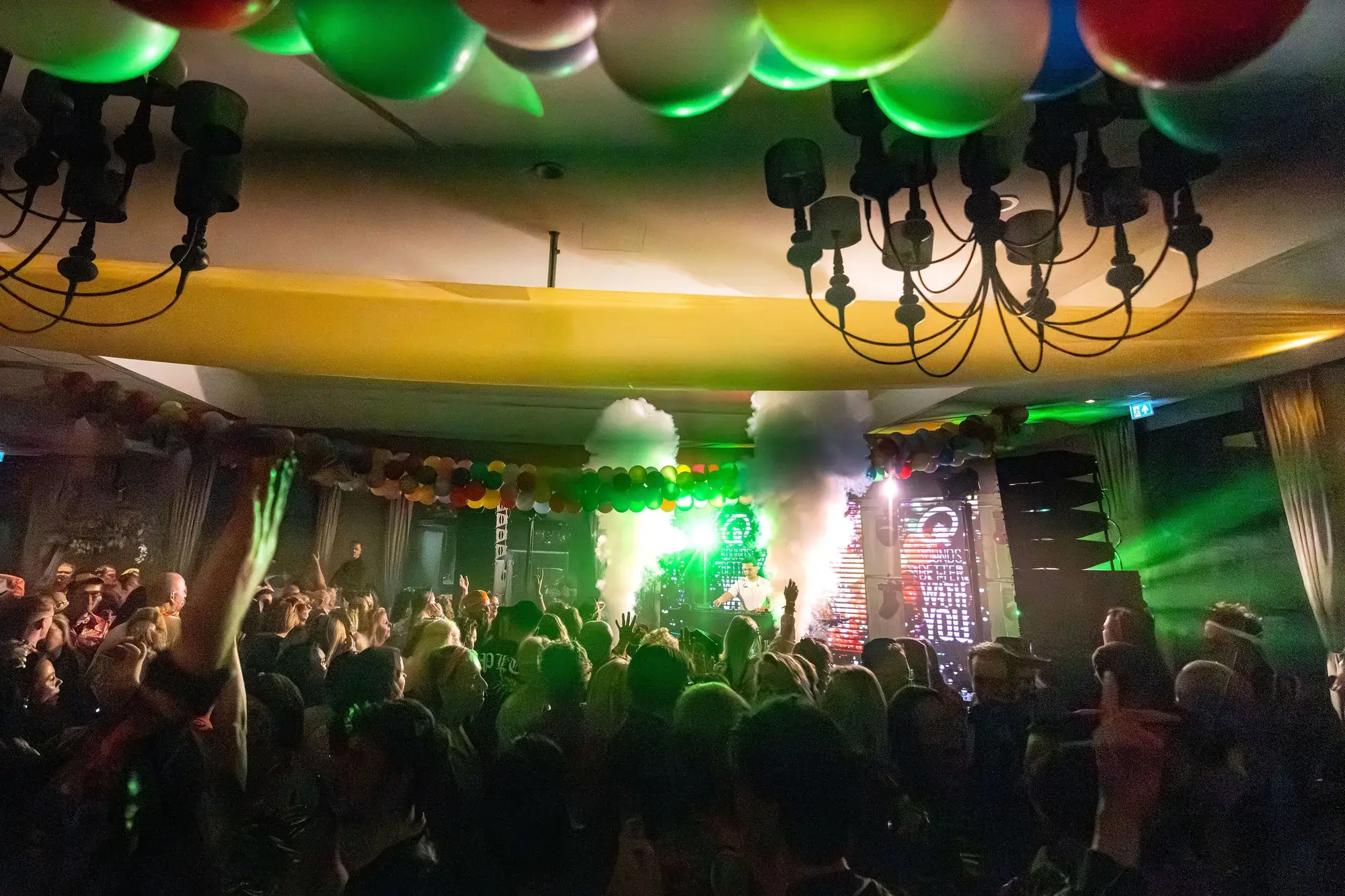 Q music party in Tiel