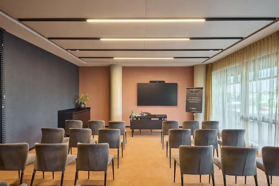 Belfort-Saal im Theateraufbau für Firmenpräsentationen in Gent