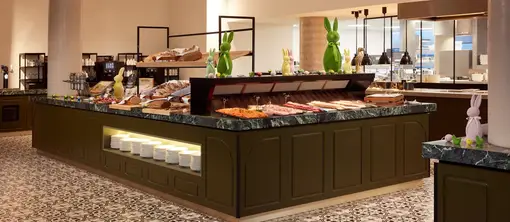 Extensive brunch buffet at Hotel Ghent for Easter with the family