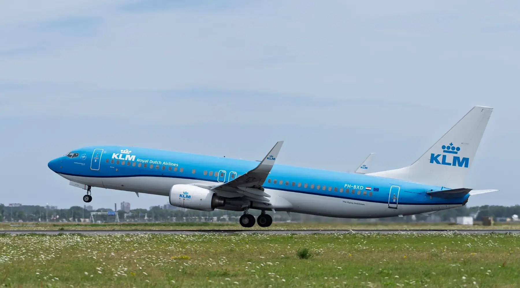 KLM-Flugzeug am Flughafen Schiphol