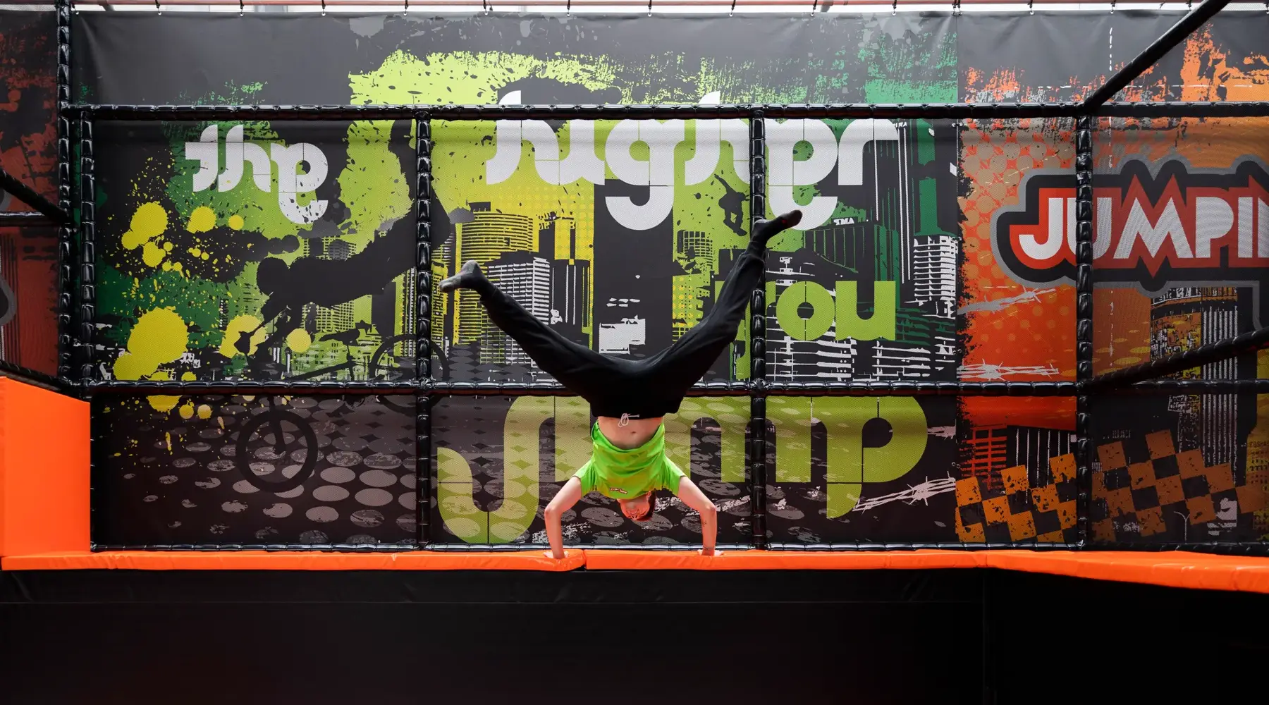 Foto van trampolines