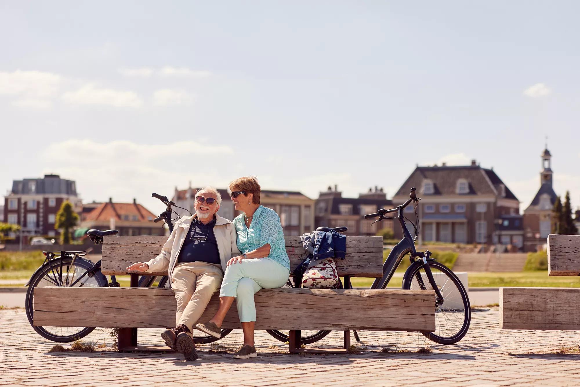 Stel met fietsen
