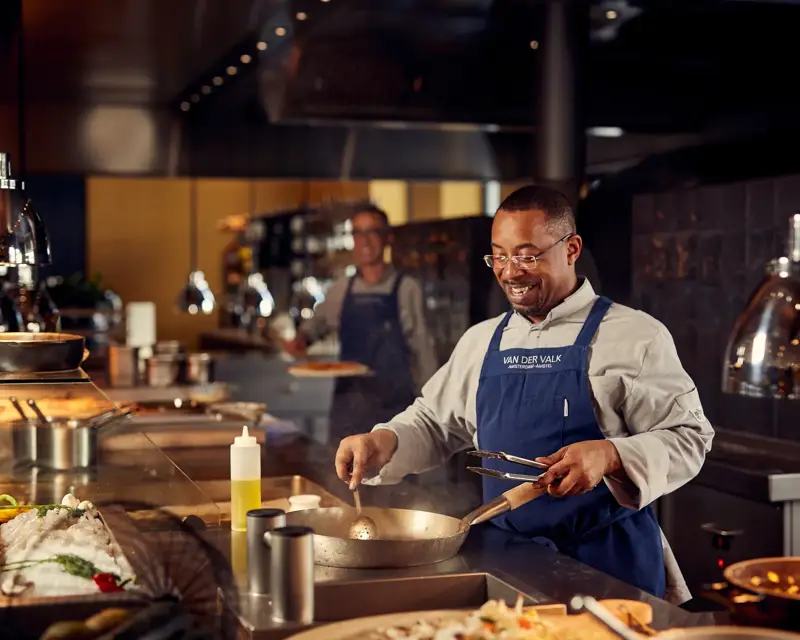 Chef en action à l'hôtel Van der Valk Amsterdam - Amstel