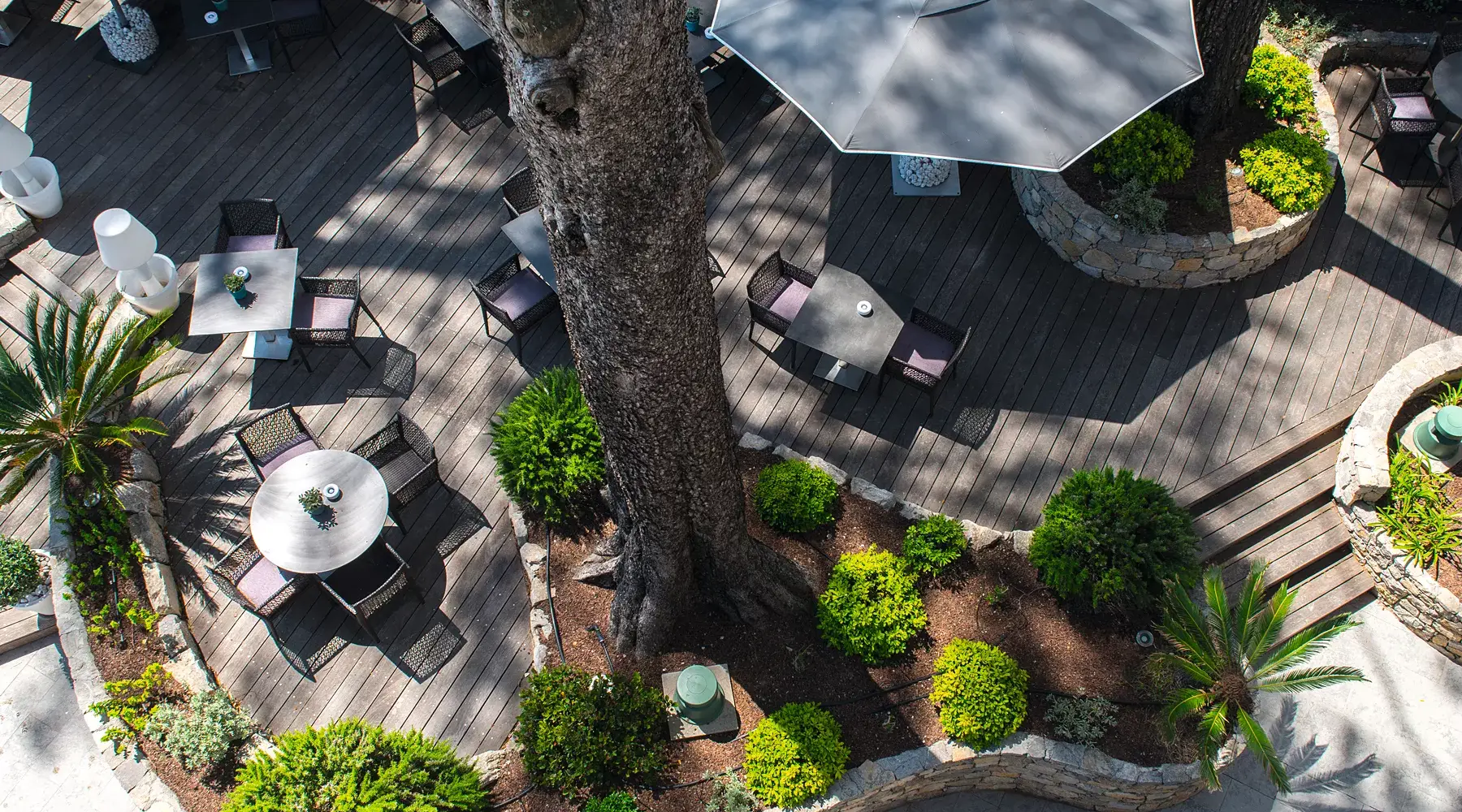 Terrasse im Hotel Saint Aygulf