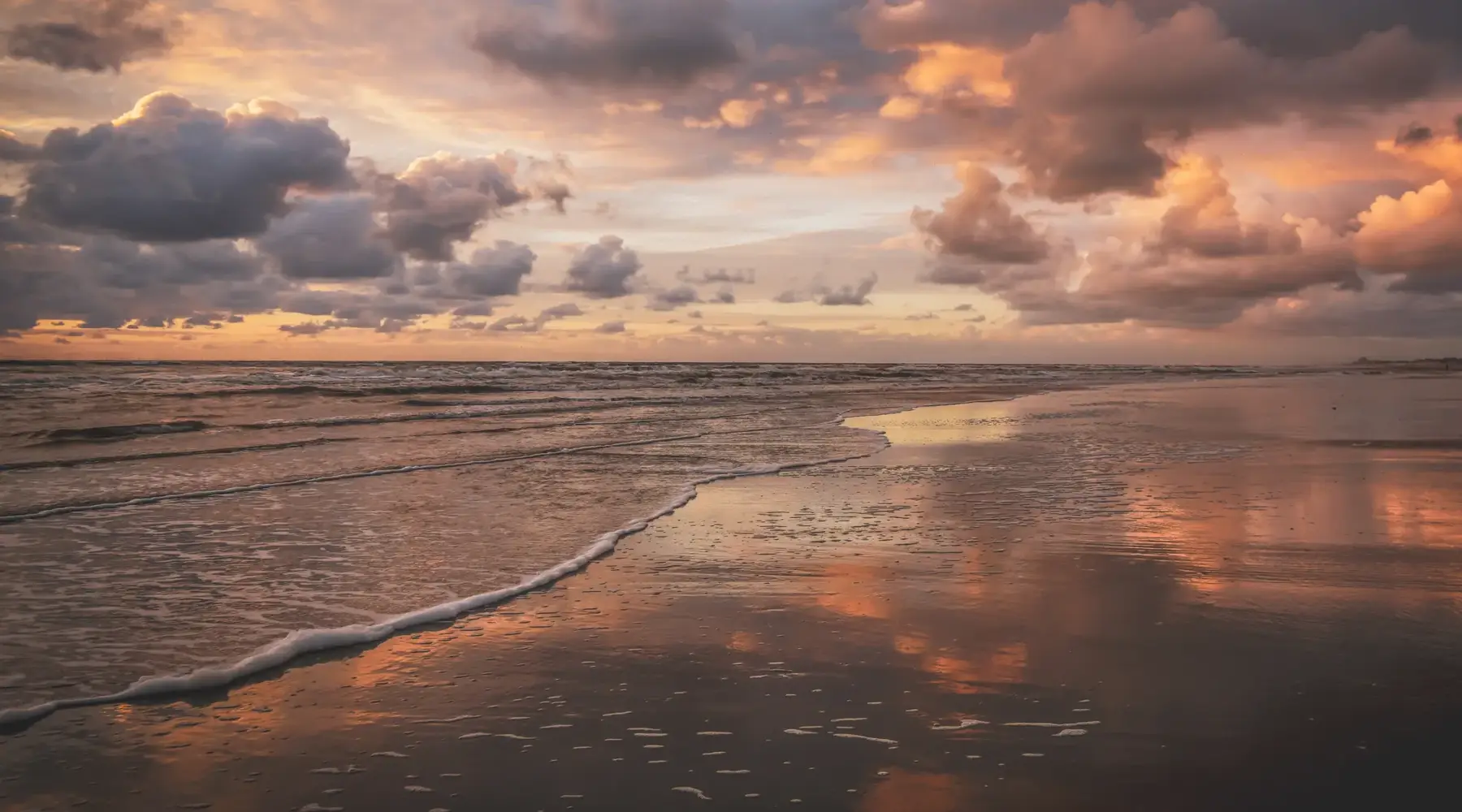 A picture of the beach and the sea