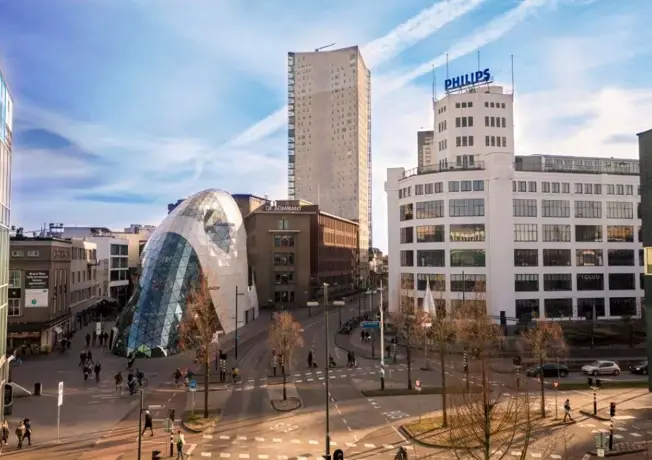 Luchtfoto van Eindhoven Centrum