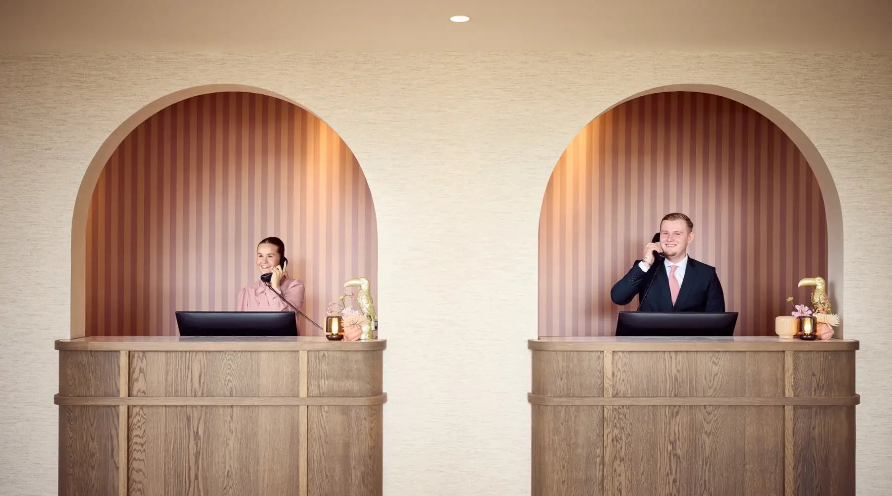 Receptionist at one of the Van der Valk hotels