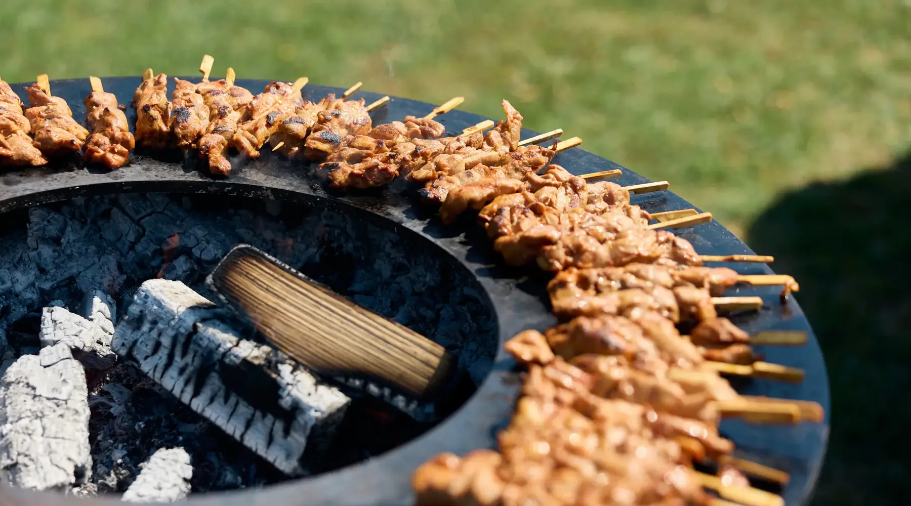 BBQ-Hähnchenspieße