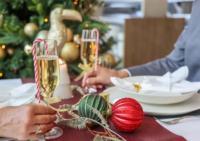 Kerstbrunch op tafel