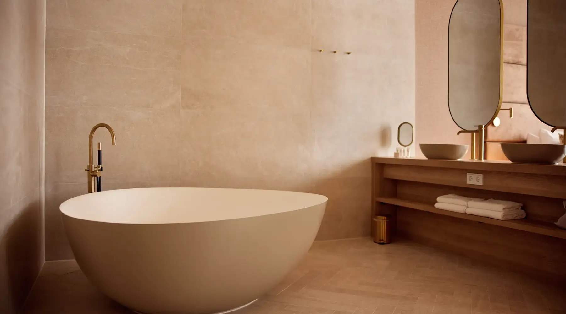 Badezimmer in der Suite