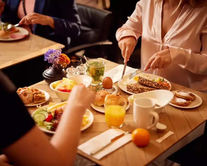 Breakfast buffet in Amsterdam Amstel