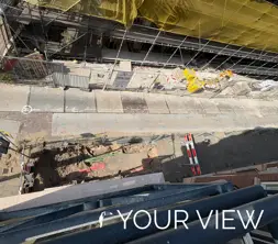 Your view of the construction work behind our hotel