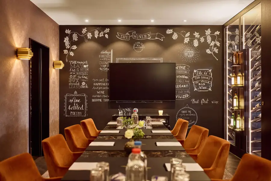 The Winery, ingedekt voor vergadering