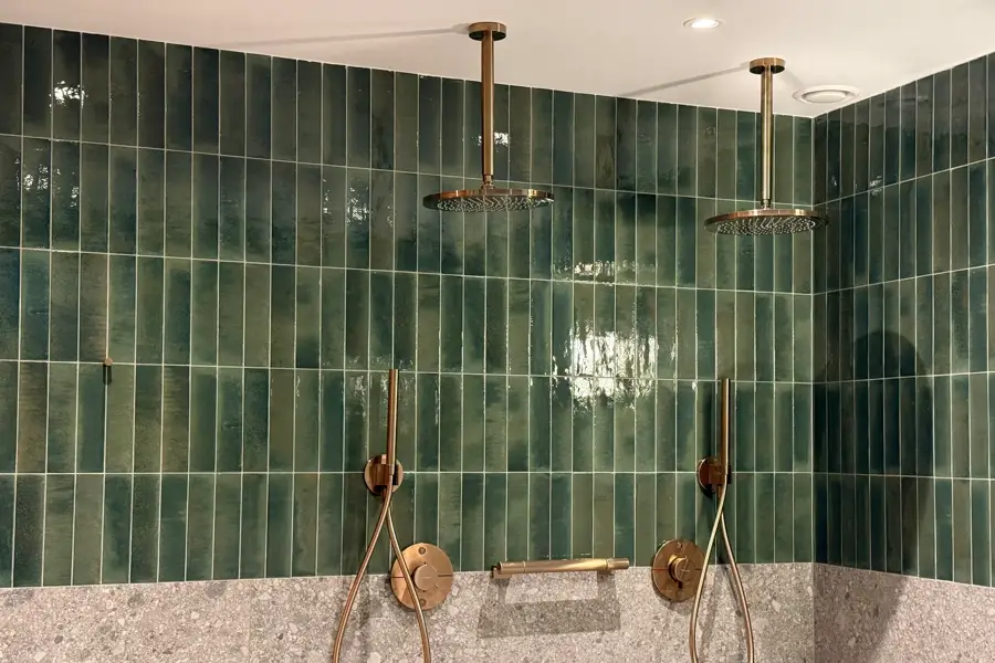 Double rain shower