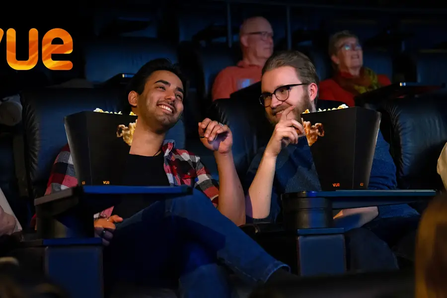 Watching a movie at the VUE cinema