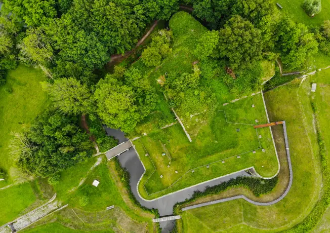Fort Vechten van bovenaf