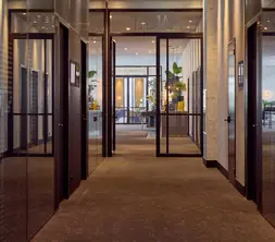 Corridor to meeting rooms