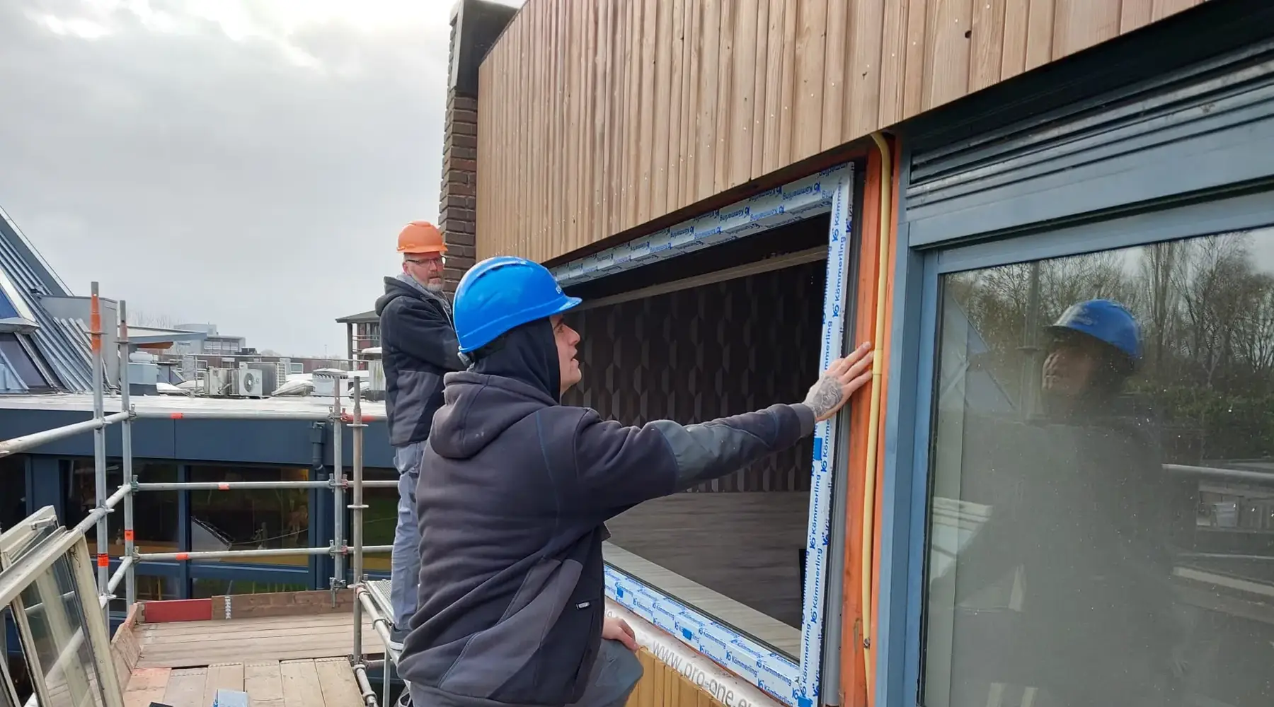 Bouwtekening nieuwe gevel