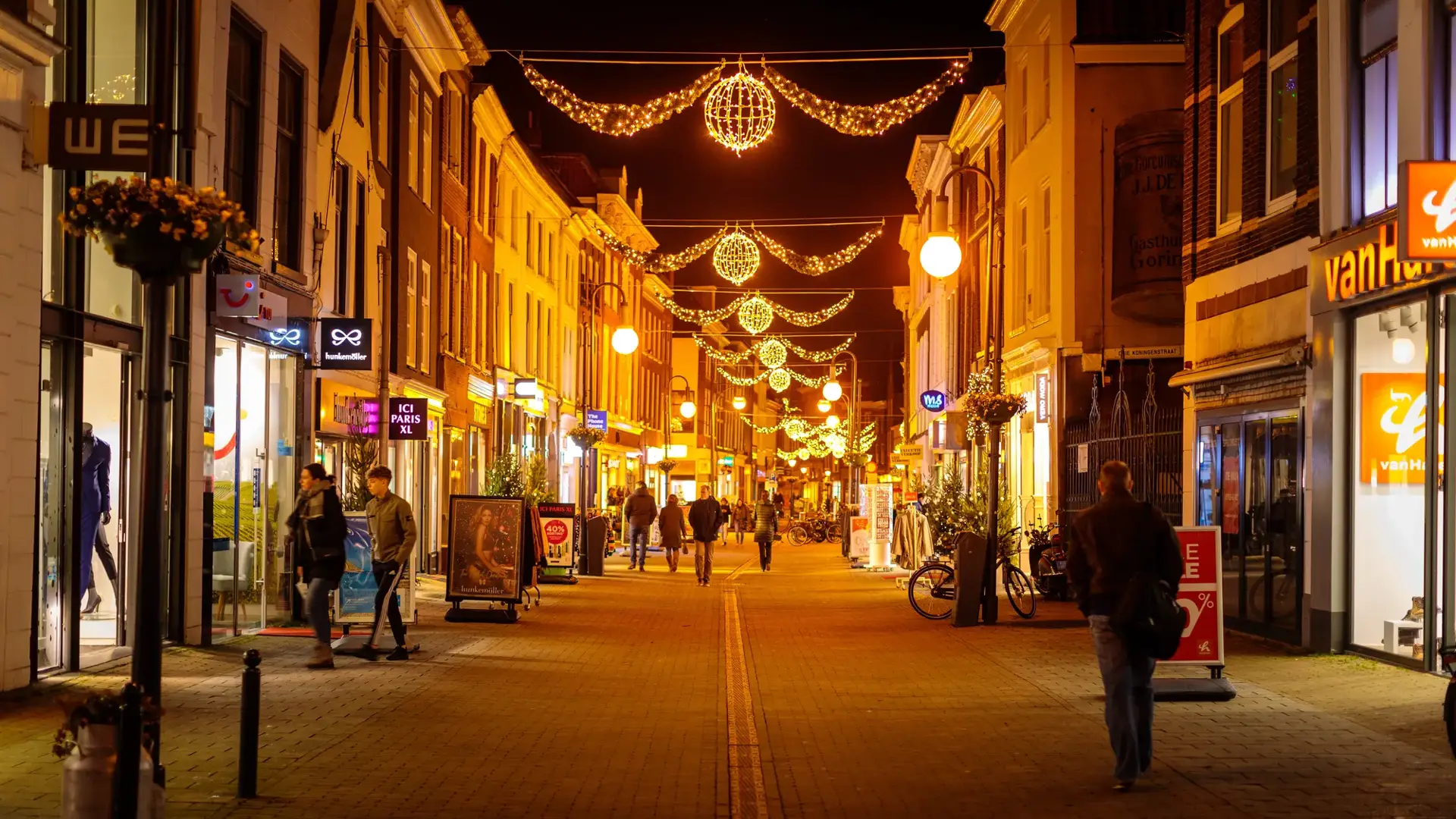 kerstlampjes in binnenstand Gorinchem
