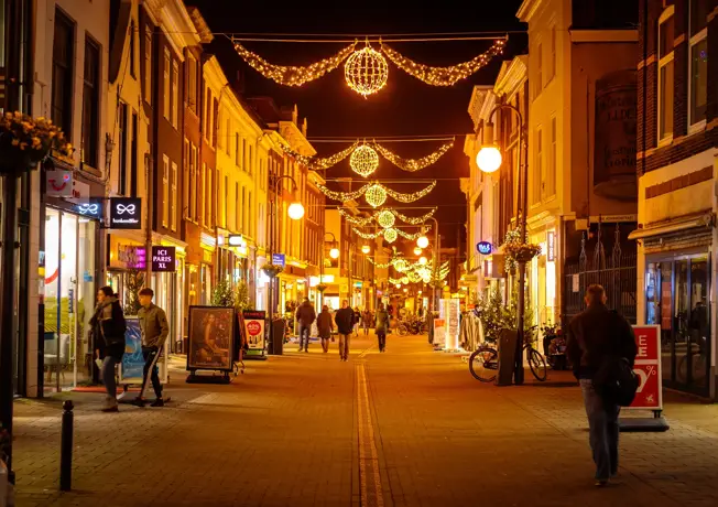 kerstlampjes in binnenstand Gorinchem