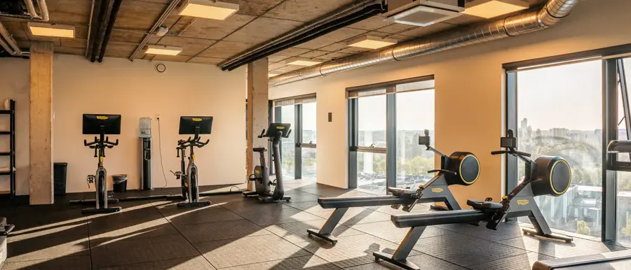 Salle de sport à l'hôtel Van der Valk à Gand