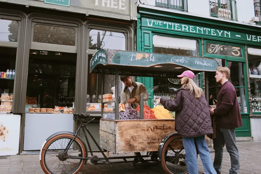 Taste local delicacies in Ghent city center