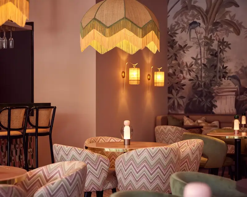Interior of the hotel lobby