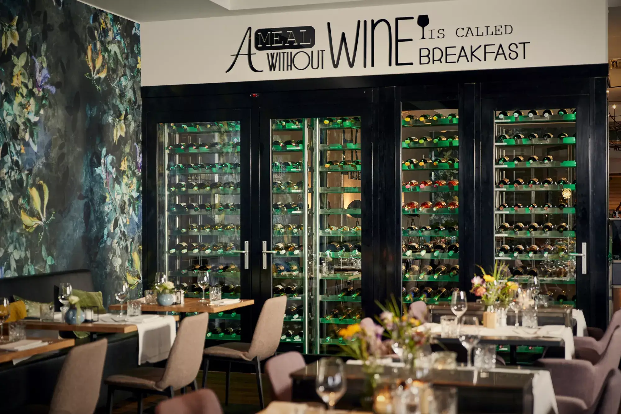 Wine fridge at Hotel Stein Urmond