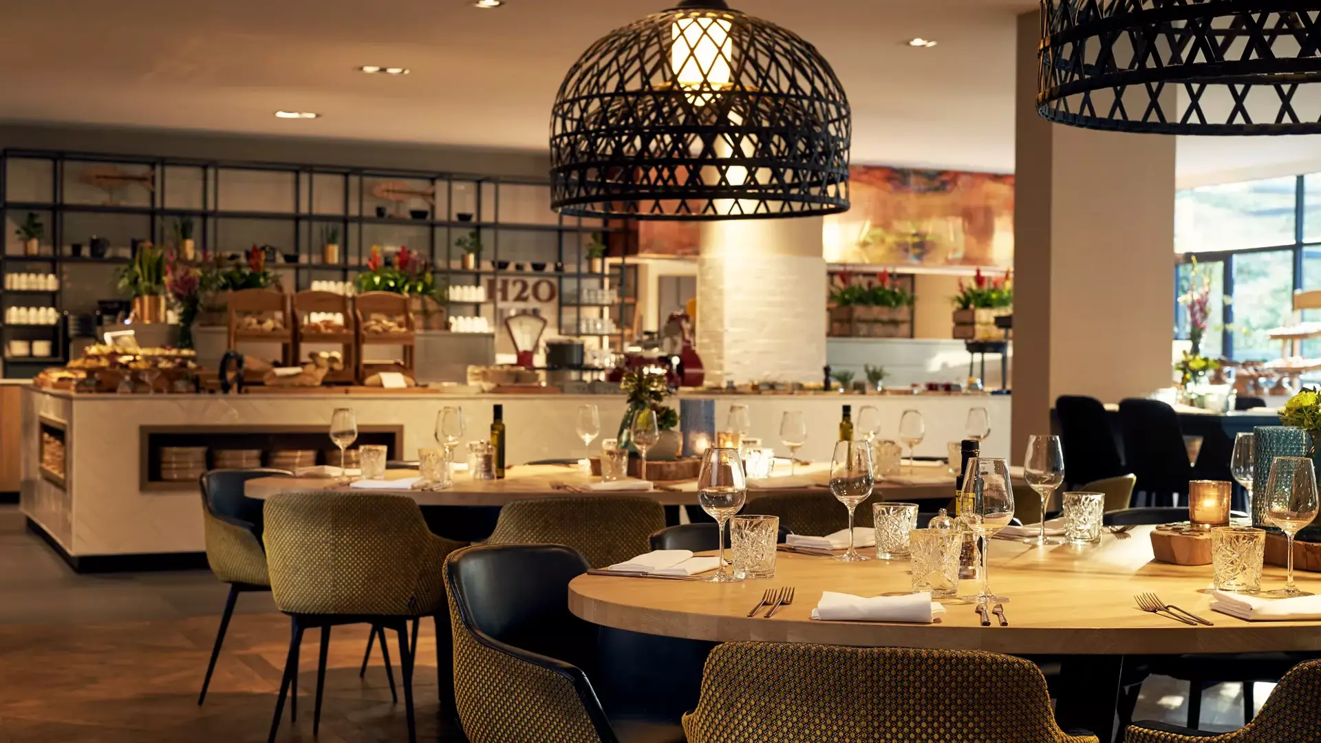 Interieur van het restaurant
