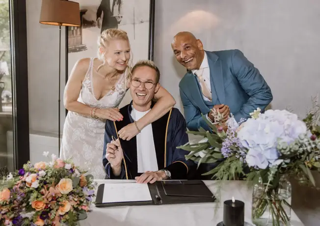 Trouwambtenaar Auke de Jong